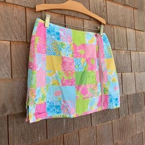 Lily Pulitzer Vivid Block-Pattern Summer MiniSkort